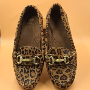 White Mountain faux Cheetah Fur Loafers